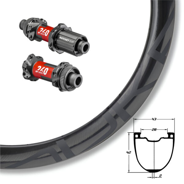 DUKE BACCARA WRX AERO 42 + DT SWISS 240 EXP SP