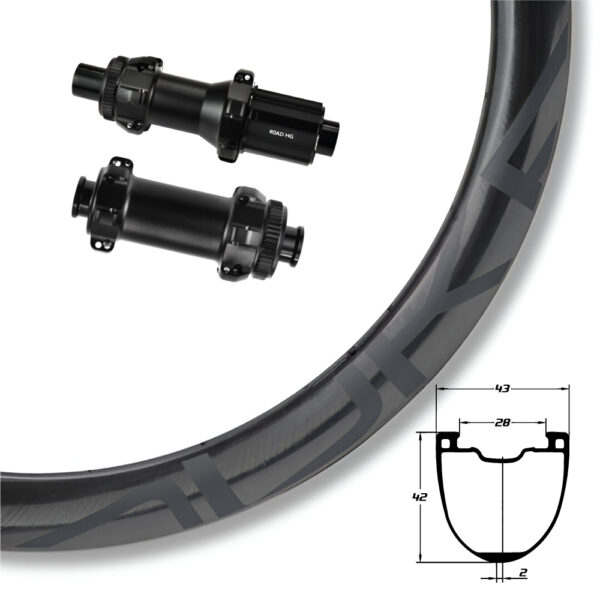 DUKE BACCARA WRX AERO 42 + BARON HUBS